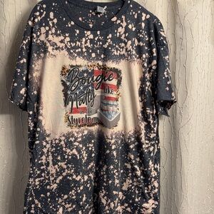 Graphic Bleach Splatter T-Shirt